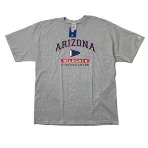 Vintage Arizona Wildcats Cheerleading Shirt Adult XL Grey Sportex Made USA 90s
